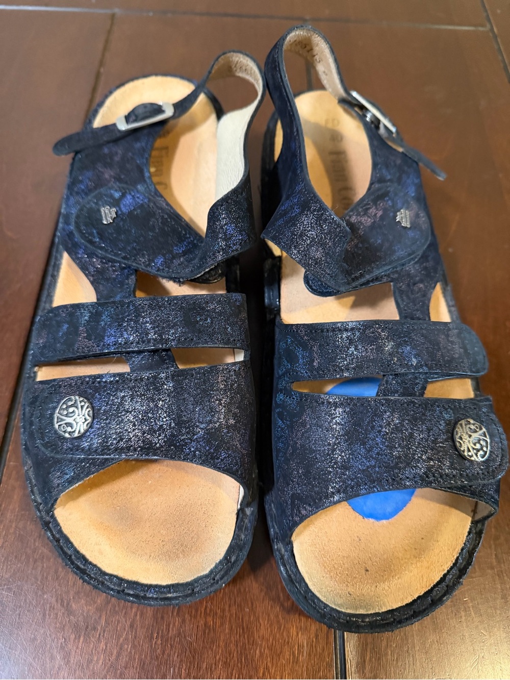 Finn Comfort Gomera S Multi Breeze Three Strap Sandal Women's Size EU 40 US 9.5